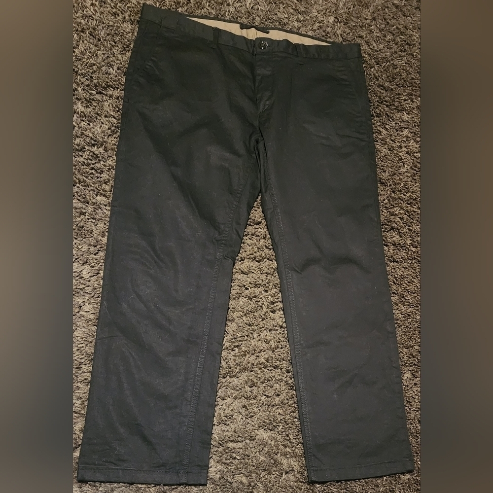 ZARA MAN Basic Collection Black Chino Low-rise Mens Pant Sz. 38x27